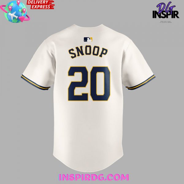 Personalized Milwaukee Brewers Snoop Dogg 20 Baseball Jersey