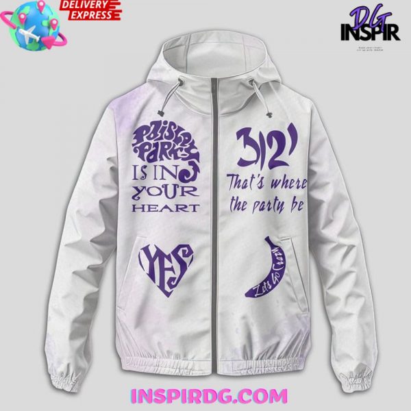 Prince Dearly Beloved Windbreaker Outdoor Zipper Hoodie