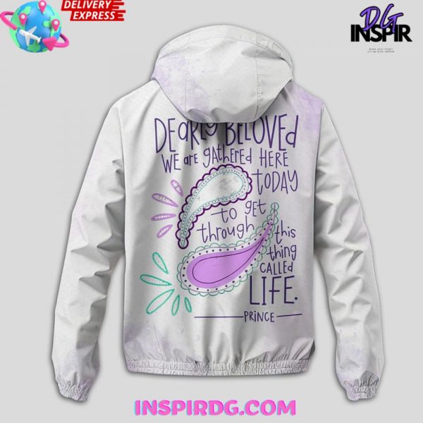 Prince Dearly Beloved Windbreaker Outdoor Zipper Hoodie