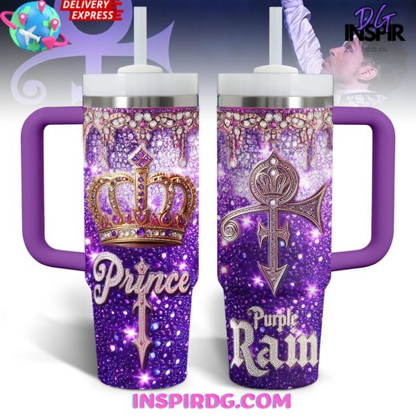 Prince Purple Rain Diamond Limited Edition Stanley Tumbler