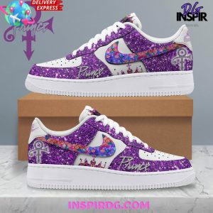 Prince Purple Rain Nike Air Force 1 Sneaker InspirDG