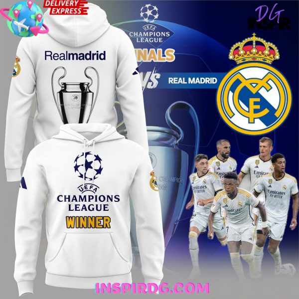 Real Madrid UEFA Champions League Winner Final London 2024 Hoodie