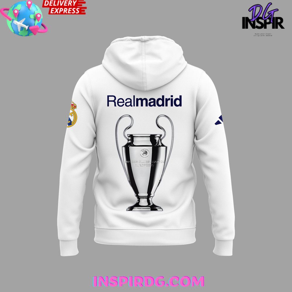 Real Madrid UEFA Champions League Winner Final London 2024 Hoodie InspirDG