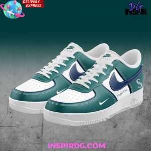 Seattle Mariners Custom Name Nike Air Force 1 Shoes Seattle Mariners Custom Name Nike Air Force 1 Shoes