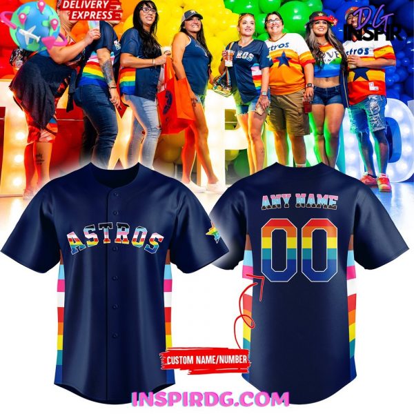 Special Pride Night Houston Astros Blue Jersey