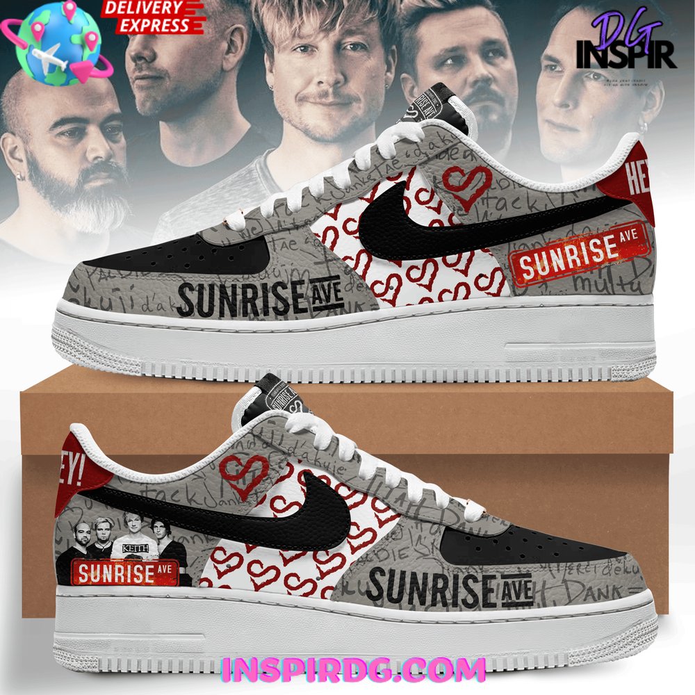 Sunrise Avenue Limited Edition Nike Air Force 1 InspirDG