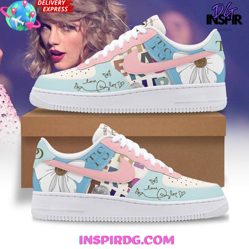 Taylor Swift Tortured Poets Department Nike Air Force 1 Shoes InspirDG