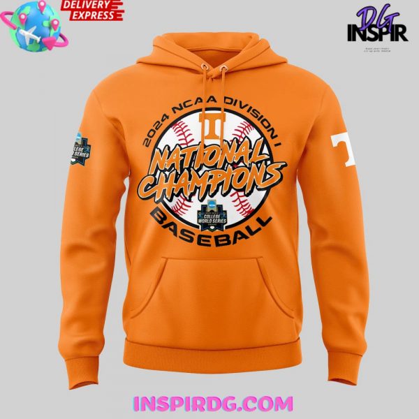 Tennessee Volunteers 2024 NCAA Mens Baseball College World Champions Hoodie