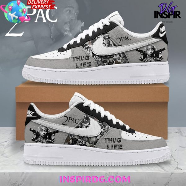 Tupac Shakur Thug Life Rap God Air Force 1