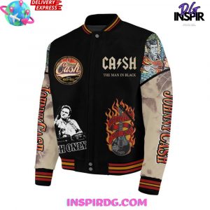 Johnny Cash Walk The Line Baseball Jacket