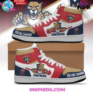 Florida Panthers 2024 NHL Champions Air Jordan 1 Shoes