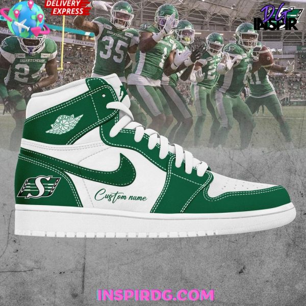 Saskatchewan Roughriders Custom Air Jordan 1 Shoes