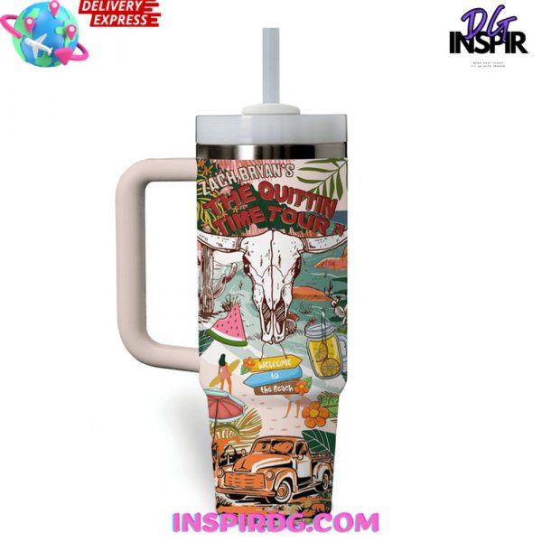 Zach Bryan The Quittin Time Tour 2024 Stanley Tumbler Cup