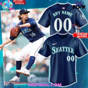 Navy blue mariners jersey best sale