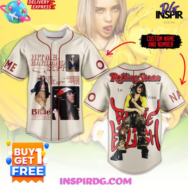 Billie Eilish Rolling Stone Special Baseball Jersey