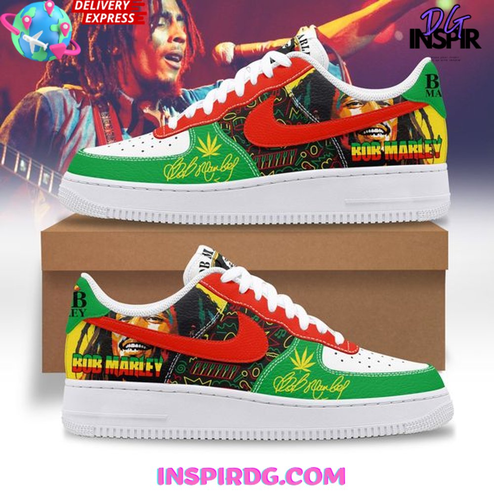 Bob Marley King of Reggae Nike Air Force 1 InspirDG