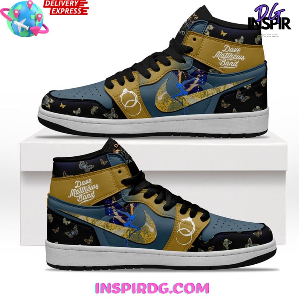 Dave Matthews Band Golden Blue Nike Air Jordan 1 Dave Matthews Band Golden Blue Nike Air Jordan 1