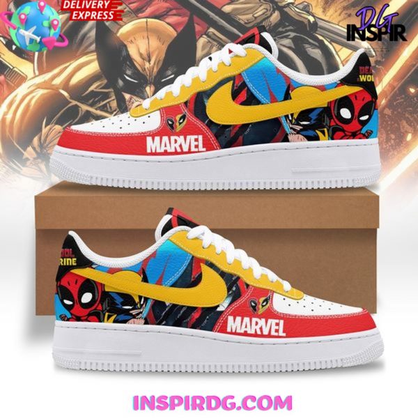Deadpool & Wolverine Marvel 2024 Nike Air Force 1