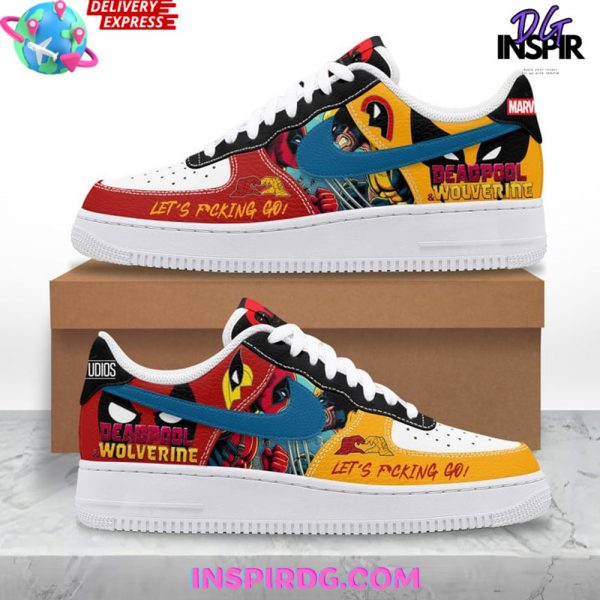 Deadpool vs Wolverine Let’s F*cking Go Nike Air Force 1