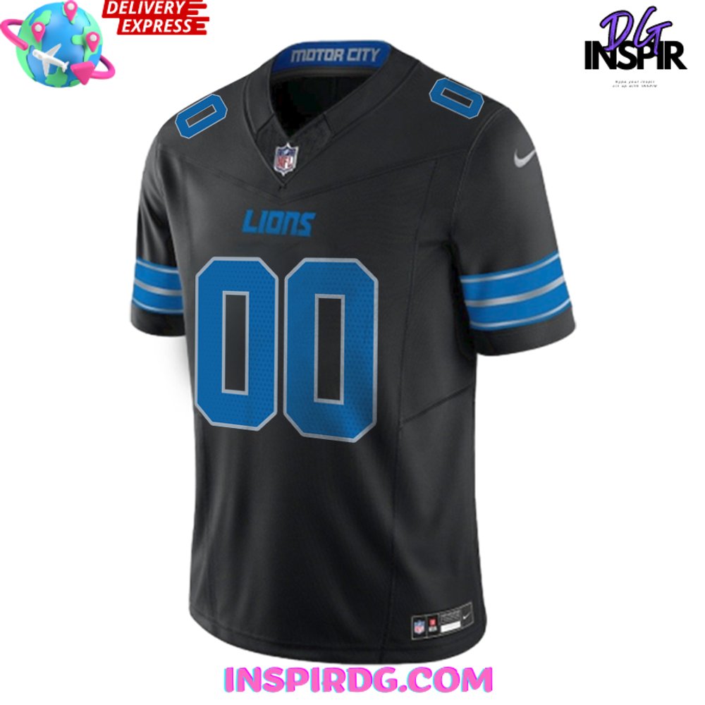 Detroit Lions New Black 2024 Football Jersey InspirDG