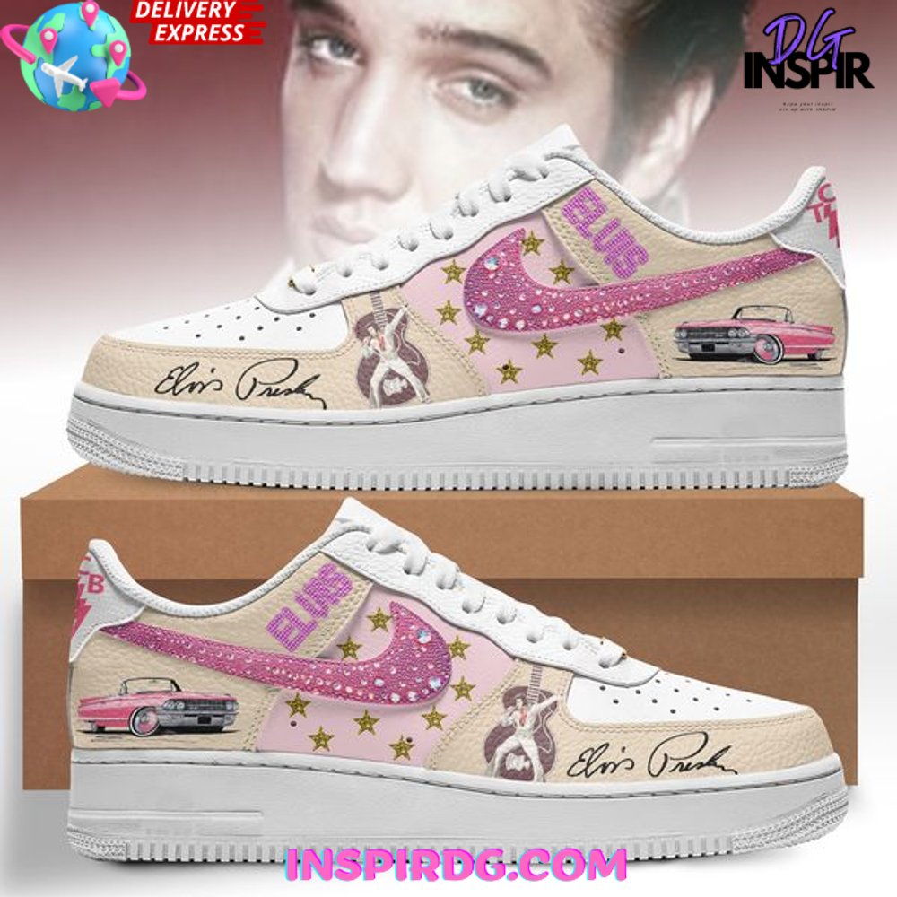 Elvis Presley Pink Cadillac Nike Air Force 1 Elvis Presley Pink Cadillac Nike Air Force 1
