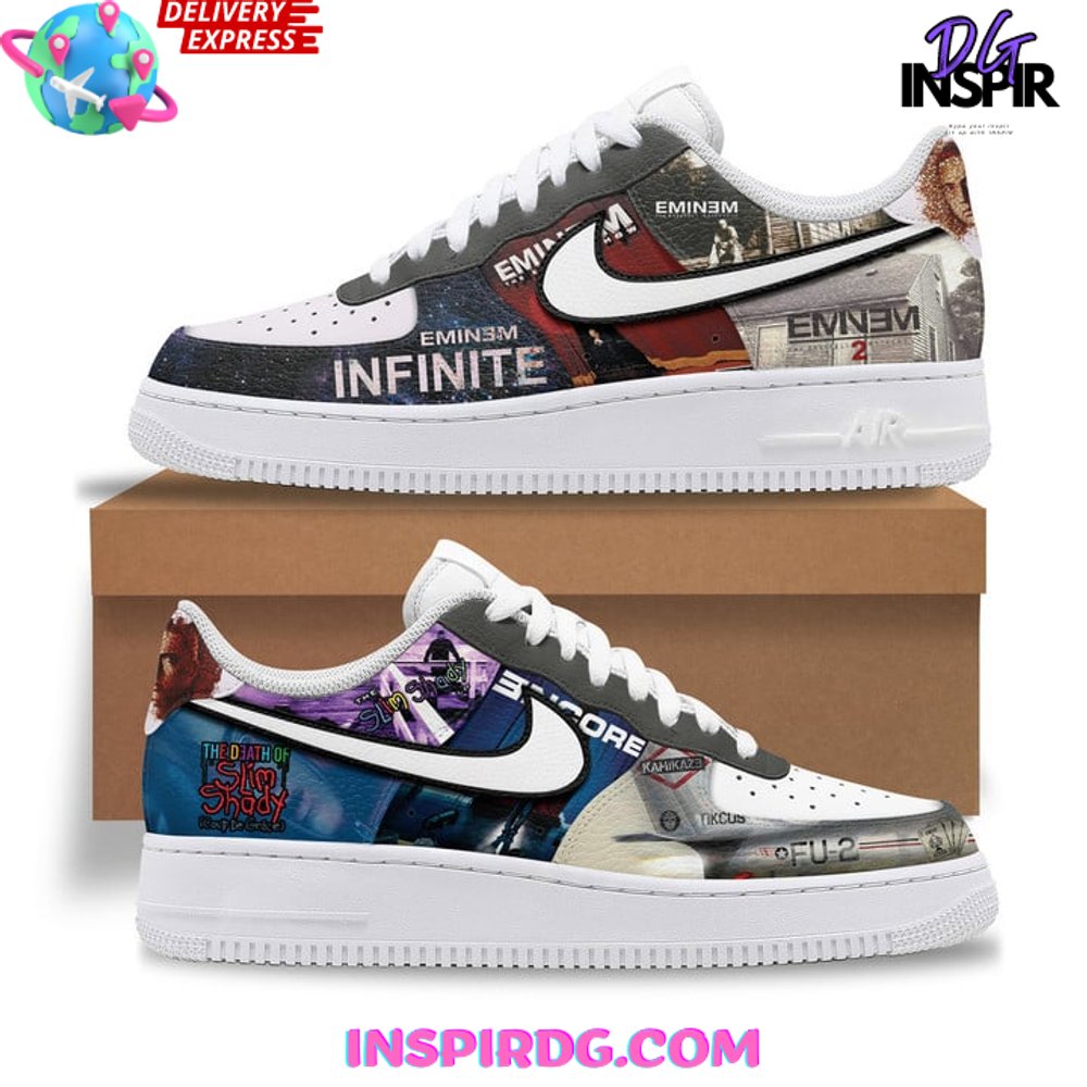 Eminem Album Cover Collection Nike Air Force 1 InspirDG