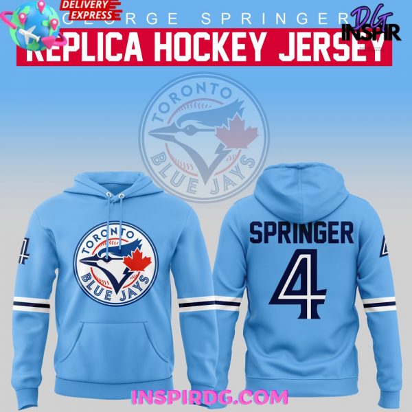 George Springer Toronto Blue Jays Hockey Hoodie
