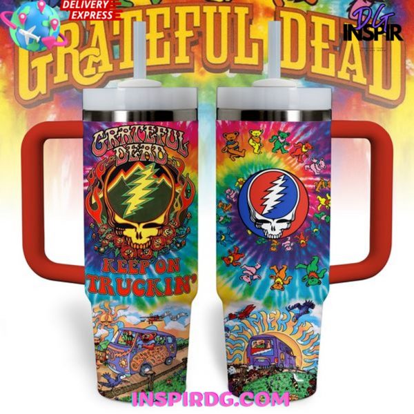 Grateful Dead Keep On Truckin Stanley Tumbler Cup 40z