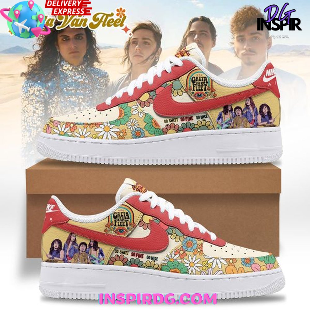 Greta Van Fleet Limited Edition Air Force 1 Sneaker Greta Van Fleet Limited Edition Air Force 1 Sneaker