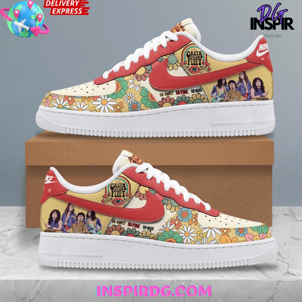 Greta Van Fleet Limited Edition Air Force 1 Sneaker Greta Van Fleet Limited Edition Air Force 1 Sneaker