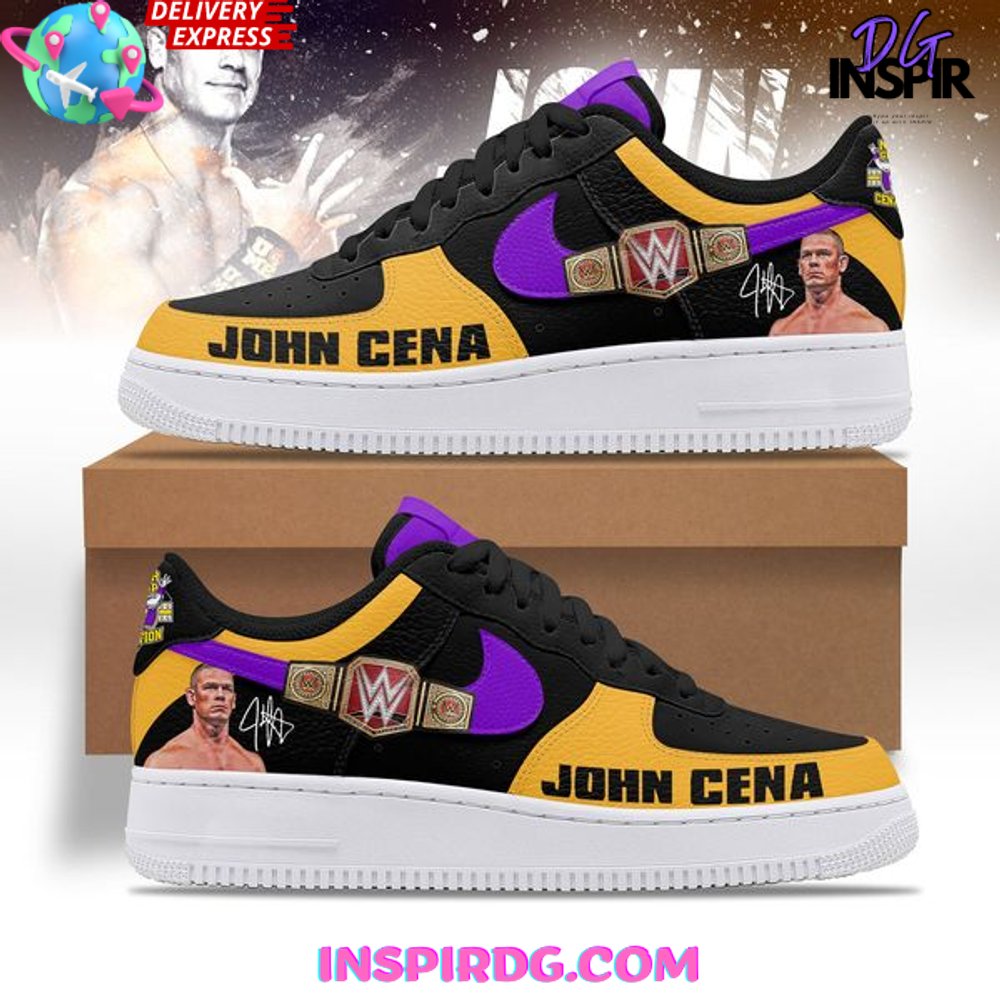 John Cena WWE Championship Limited Edition Air Force 1 InspirDG