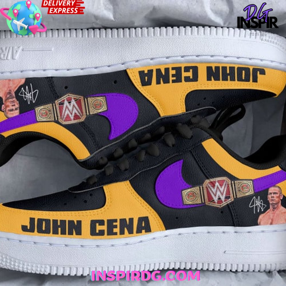 John Cena WWE Championship Limited Edition Air Force 1 InspirDG