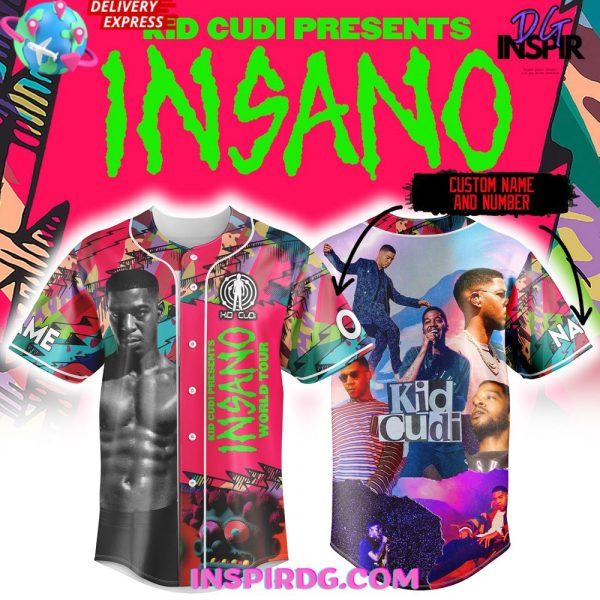 Kid Cudi Insano World Tour Custom Baseball Jersey