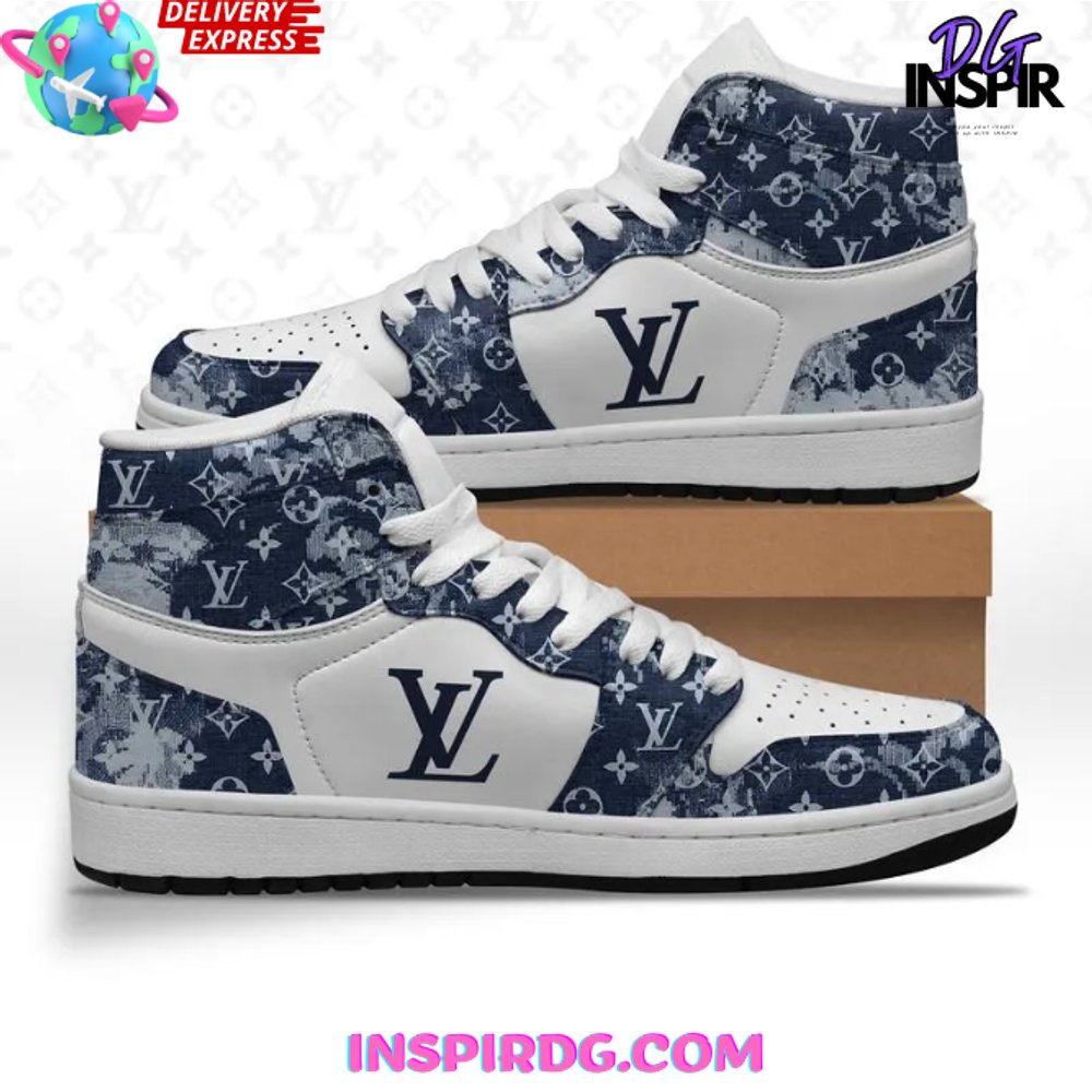 Louis Vuitton Monogram Splash Air Jordan 1 Sneaker InspirDG