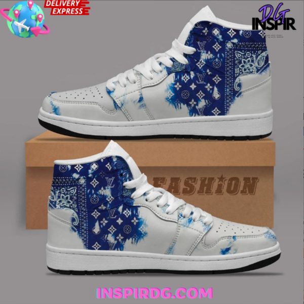 Louis Vuitton x Nike Air Jordan 1 Sneaker – Blue Monogram