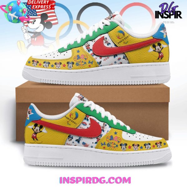 Mickey Mouse USA Olympic Paris 2024 Air Force 1