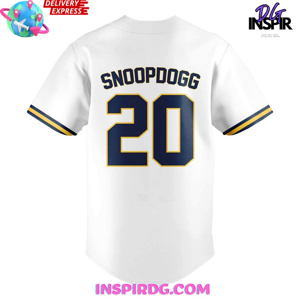 Milwaukee Brewers X Snoop Dogg Baseball Jersey InspirDG