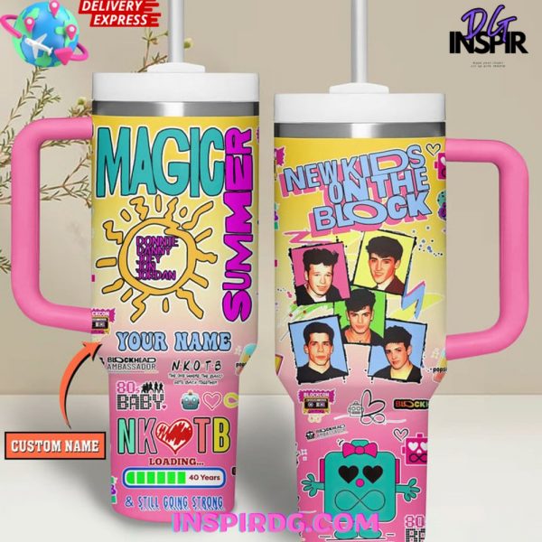 New Kids On The Block Stanley Tumbler Cup 40oz