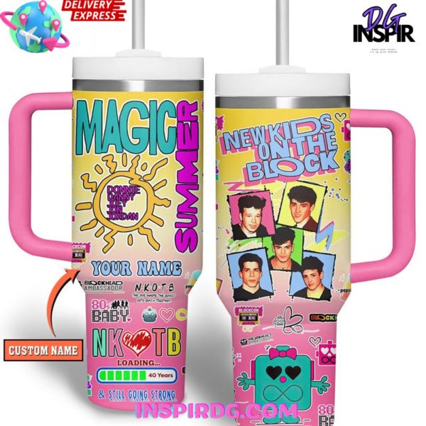 New Kids On The Block Stanley Tumbler Cup 40oz