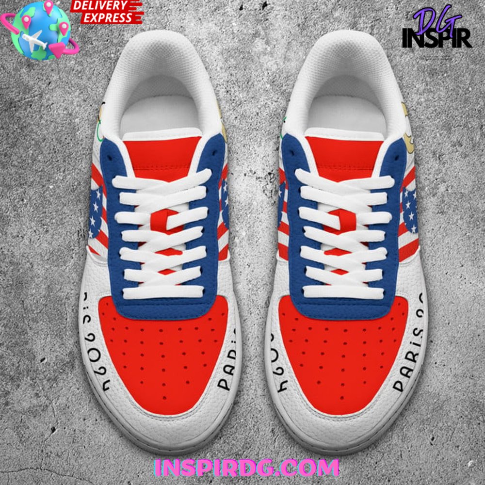 Olympic Paris 2024 Stitch Nike Air Force 1 InspirDG