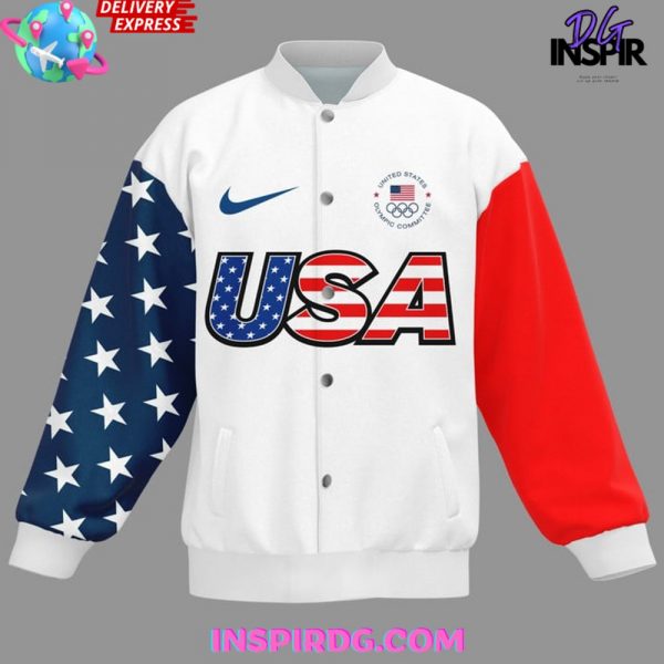Olympic Paris 2024 USA Nation Baseball Jacket
