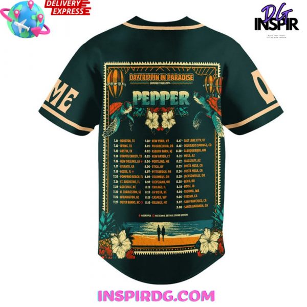 PEPPER BAND DAYTRIPPIN IN PARADISE BASEBALL JERSEY