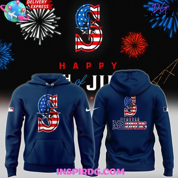 Special Fourth of July Seattle Mariners Hoodie