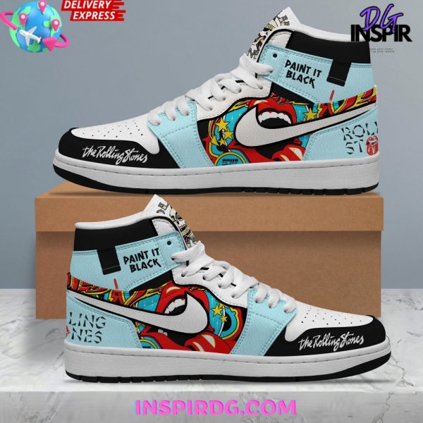The Rolling Stones Paint It Black Nike Air Jordan 1