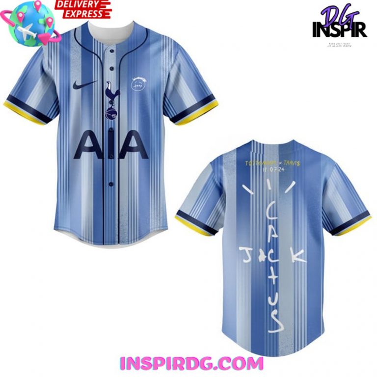 Tottenham x Travis Scott Limited Edition Baseball Jersey - InspirDG