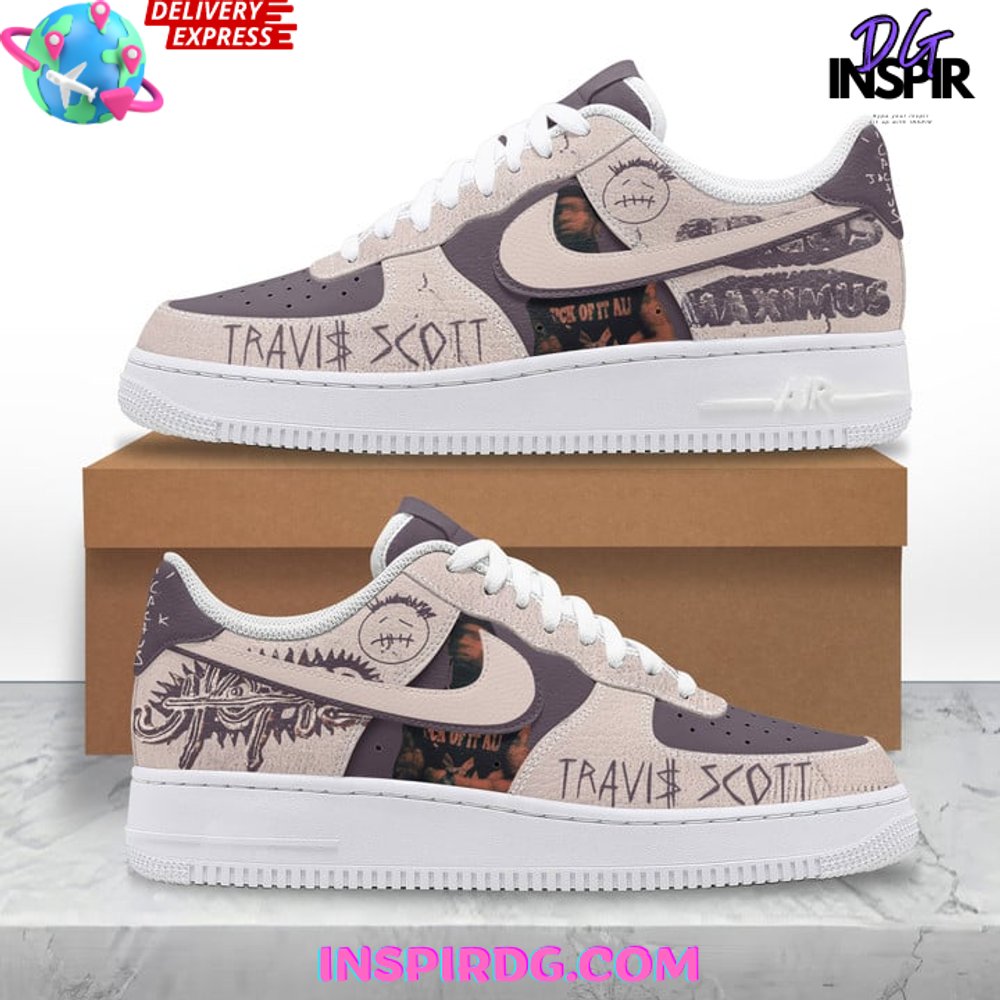 Travis Scott Cactus Jack Purple Nike Air Force 1 - InspirDG