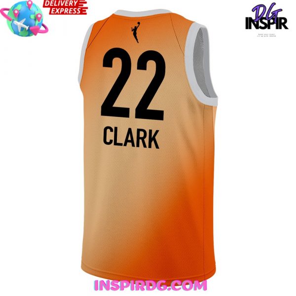 WNBA All-Star 2024 Caitlin Clark Orange Basketball Jersey