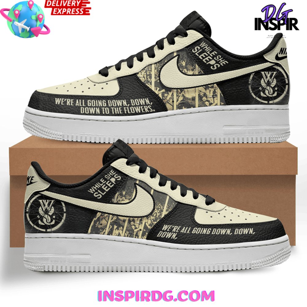While She Sleeps Band Limited Edition Air Force 1 While She Sleeps Band Limited Edition Air Force 1