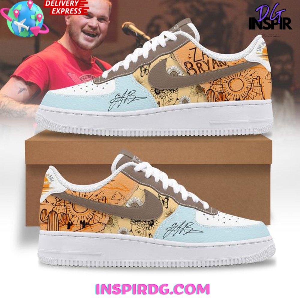 Zach Bryan Collab Nike Limited Edition Air Force 1 - InspirDG