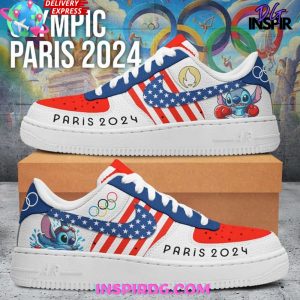 Olympic Paris 2024 Stitch Nike Air Force 1 InspirDG